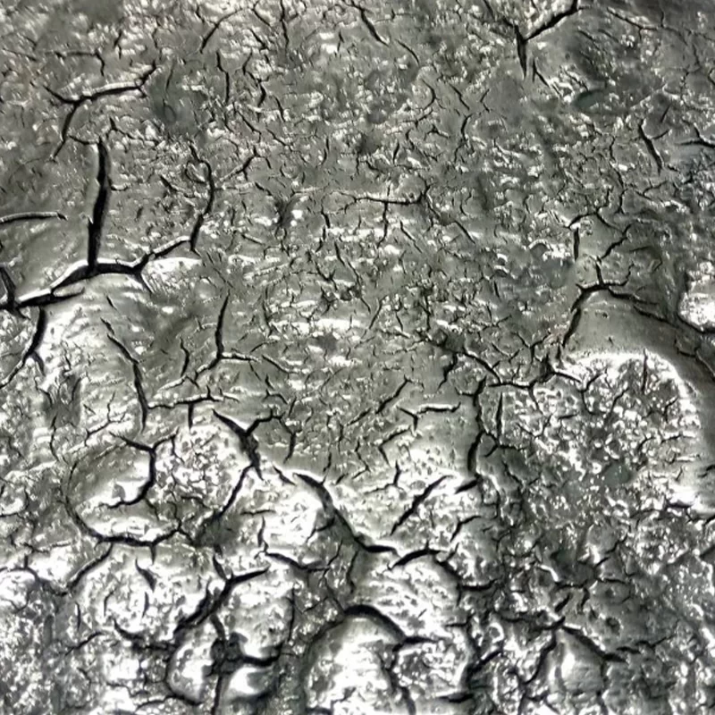 Pewter Craquele Liquid Metal Effect